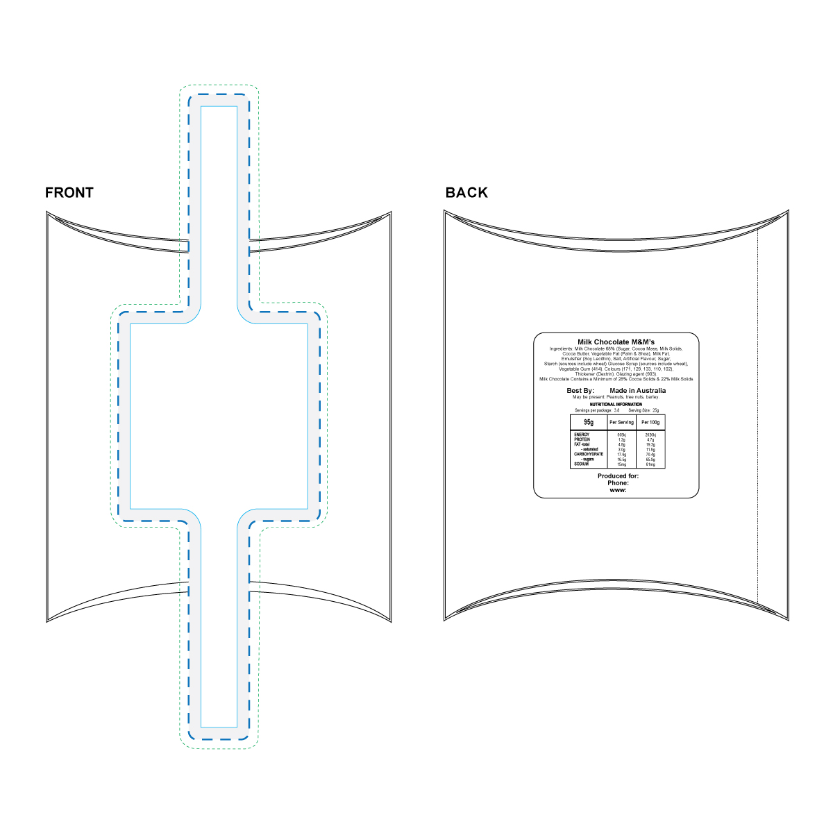 Die Cut Digital Label Print Decoration Area (1.1)