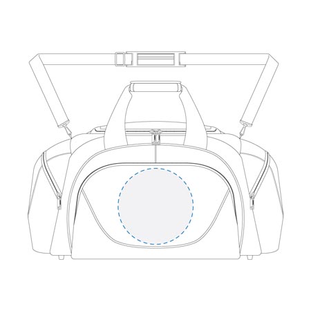 Embroidery/Supasub/Supaetch/Supaflex Round Front Decoration Area