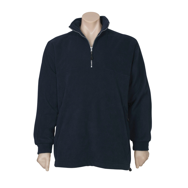 Decorated Mens Half Zip Winter Fleeces Corporate Wear Promotion Products