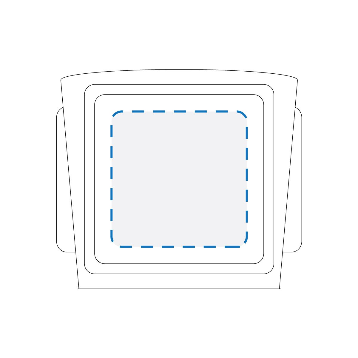 Full Colour Sticker Print Decoration Area (Option 2)