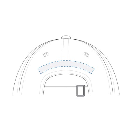 Embroidery Back Curved Decoration Area
