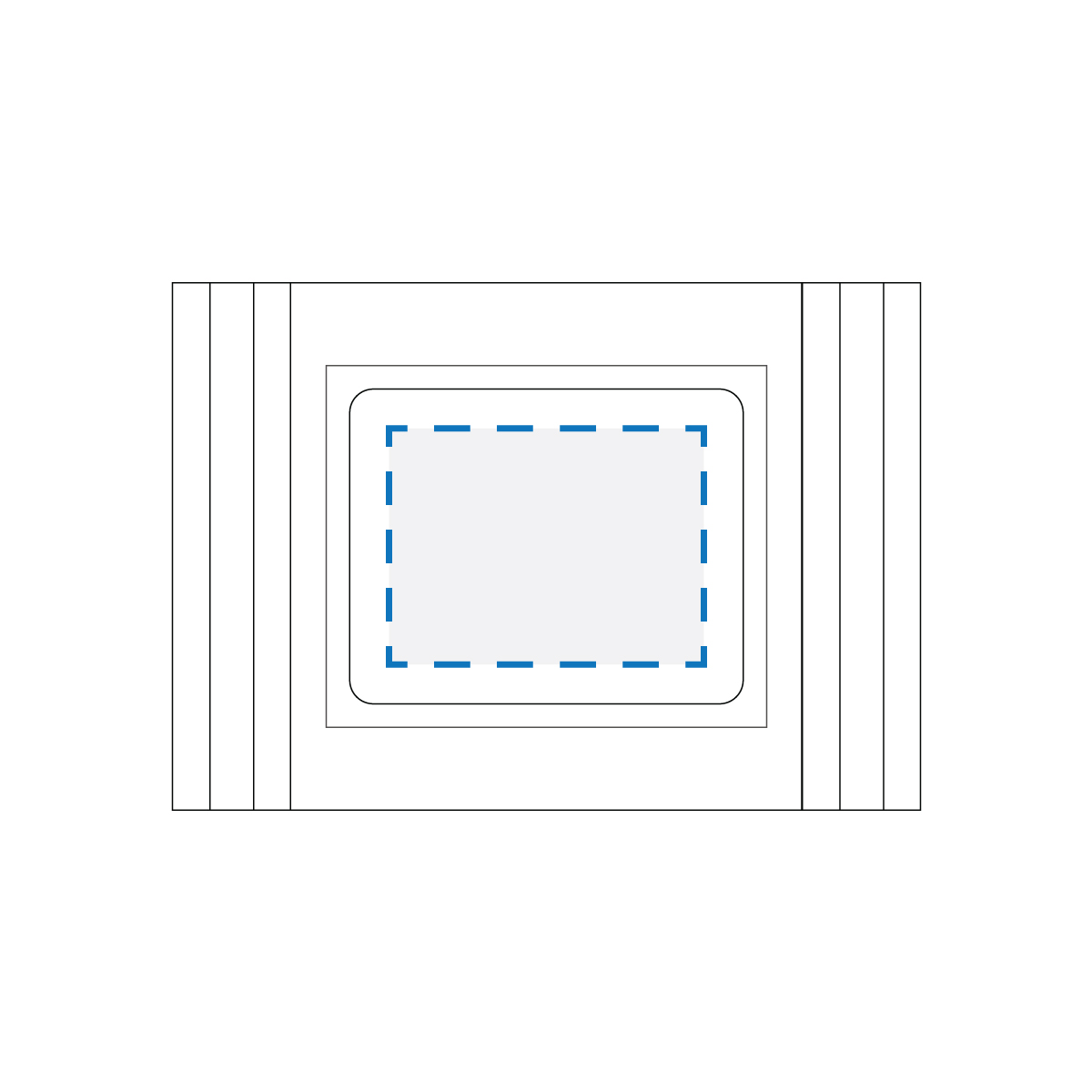 Full Colour Sticker Print Decoration Area (A)