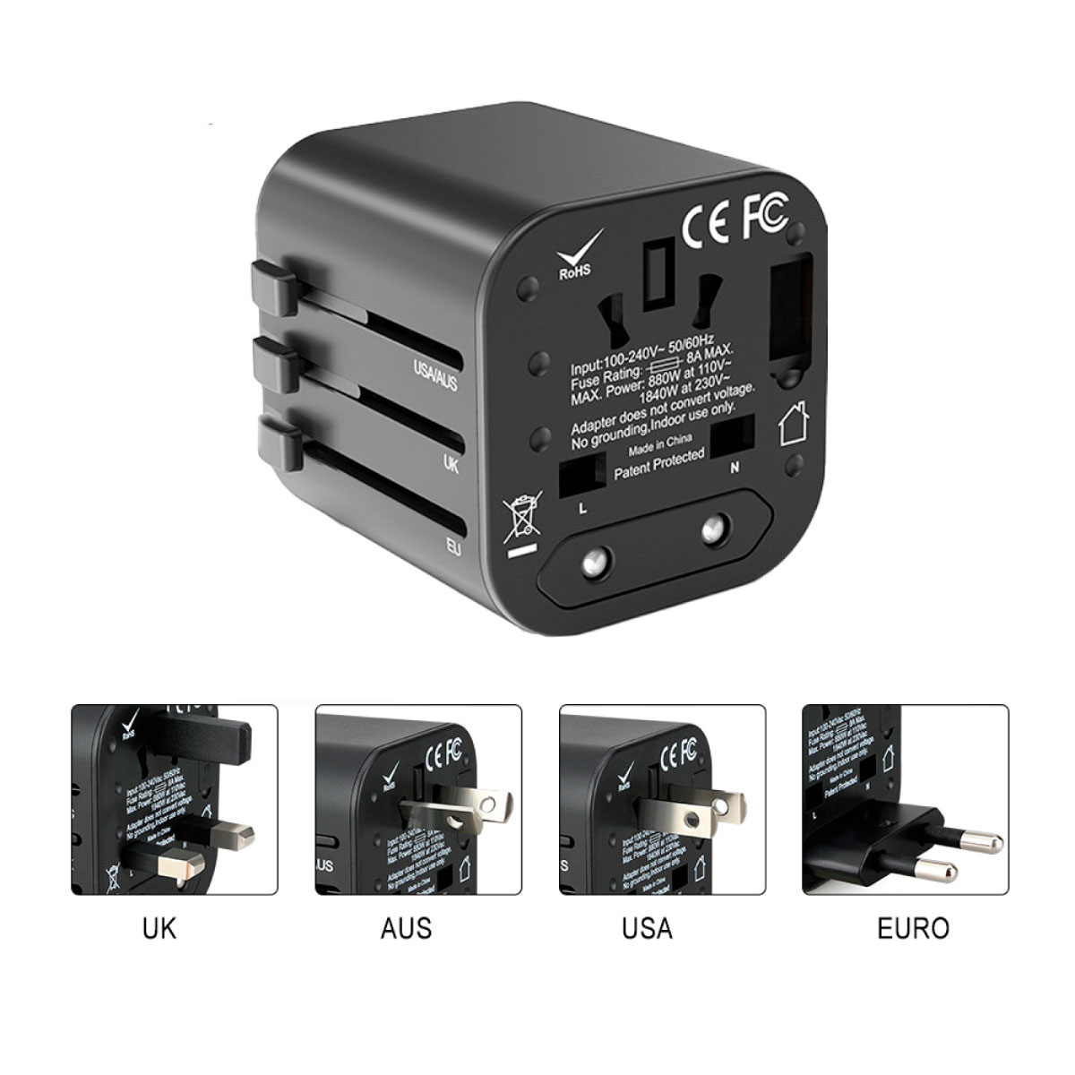 Click Travel Adapter Promotional Pack Travel Adapters | Promotion Products