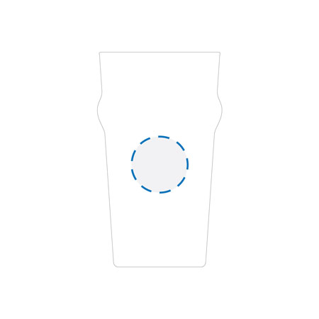 Imitation Etch Print Decoration Area 40mm Circle