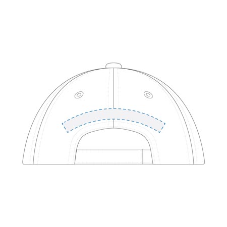 Embroidery Back Curved Decoration Area