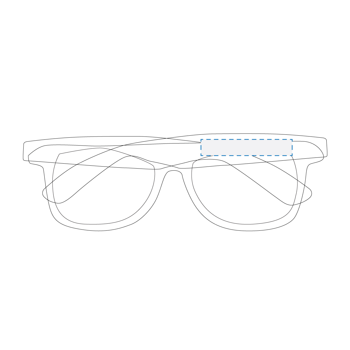 Pad Print Decoration Area (Right Arm)