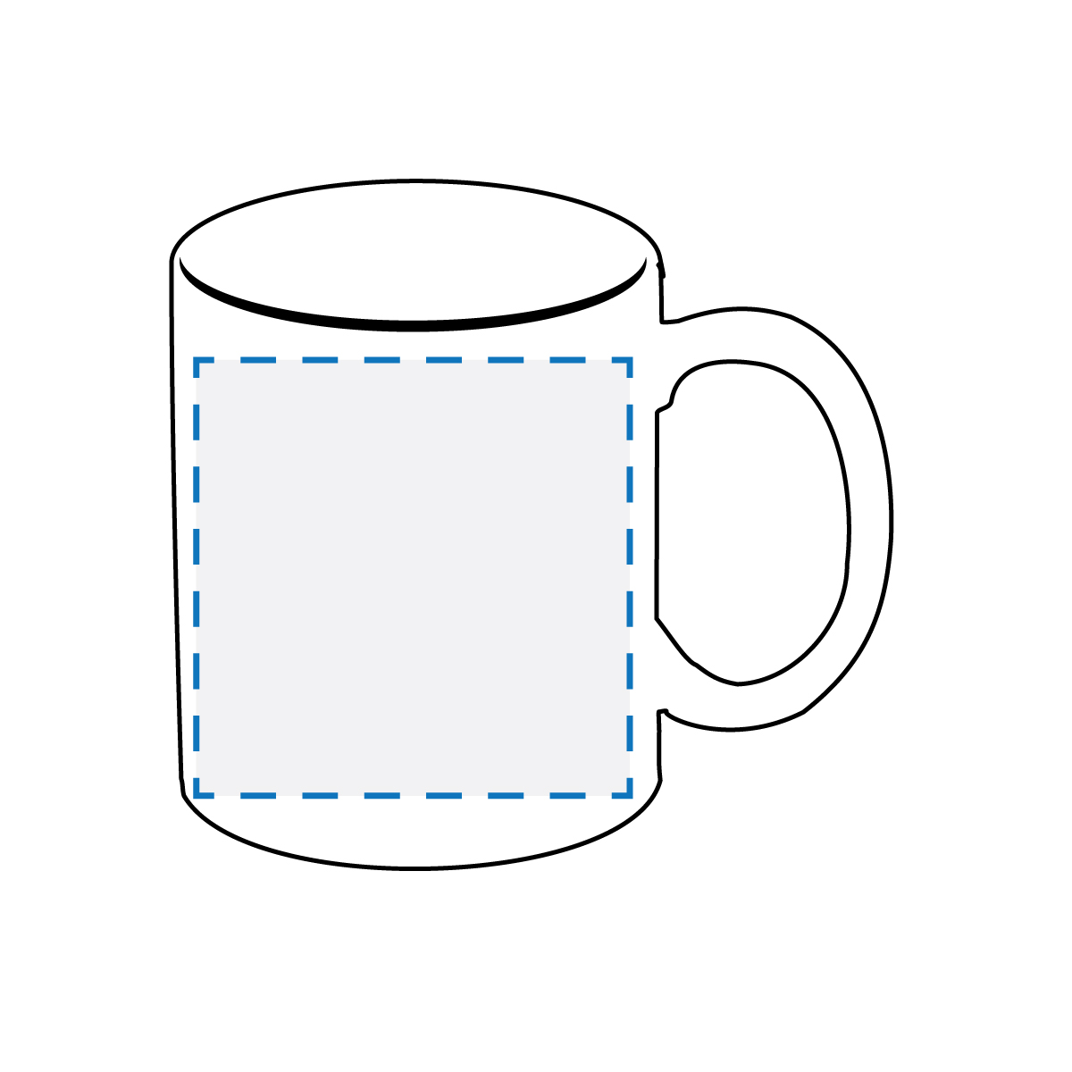 Sublimation Print Decoration Area (Side 1)