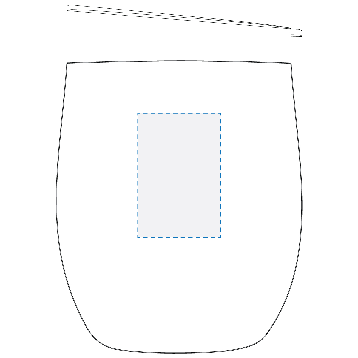 Digital Print Decoration Area (Cup)