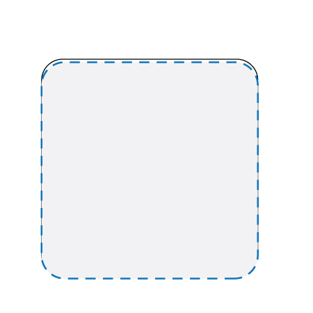 Digital Label Coaster Decoration Area