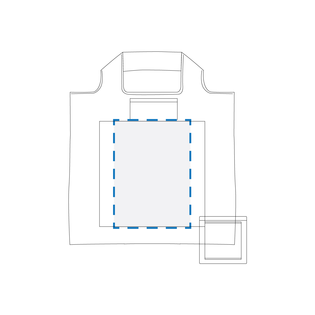 Nucolour Digital Transfer Print Decoration Area (Bag)