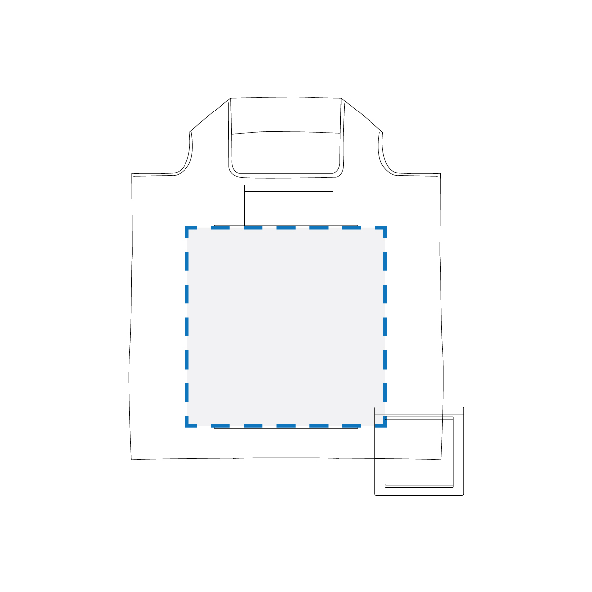 Screen Print Decoration Area (Bag)