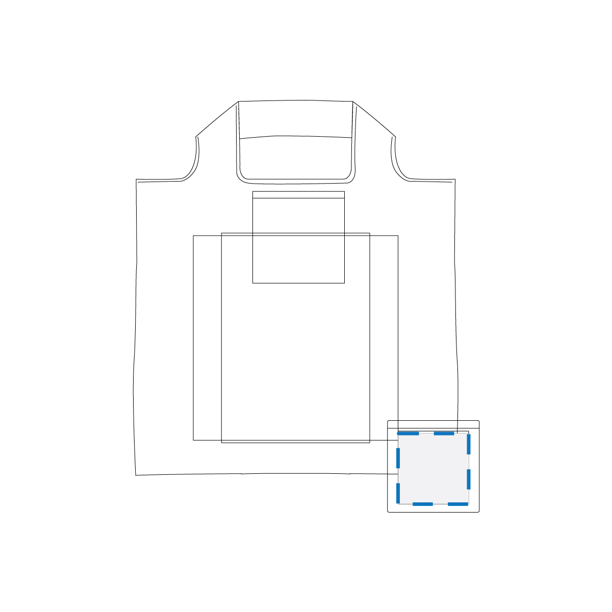 Screen Print Decoration Area (Pouch)