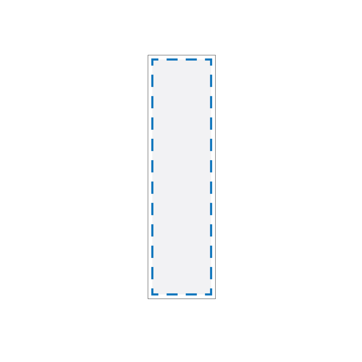 Digital Print Decoration Area (Backing Card)