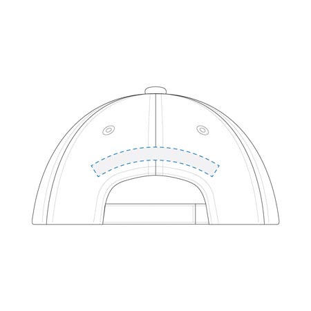 Embroidery Back Curved Decoration Area