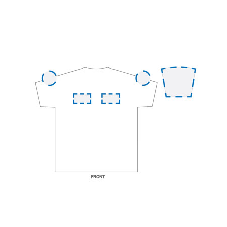 Screen Print/Embroidery Kids Size 10 Decoration Area