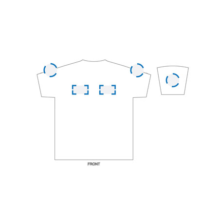 Screen Print/Embroidery Kids Size 12 Decoration Area