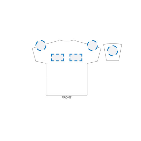 Screen Print/Embroidery Kids Size 2 Decoration Area