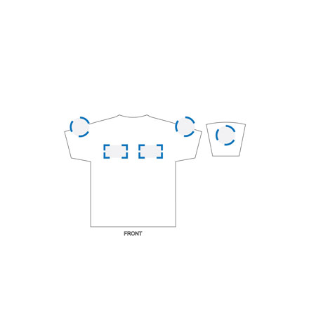 Screen Print/Embroidery Kids Size 4 Decoration Area