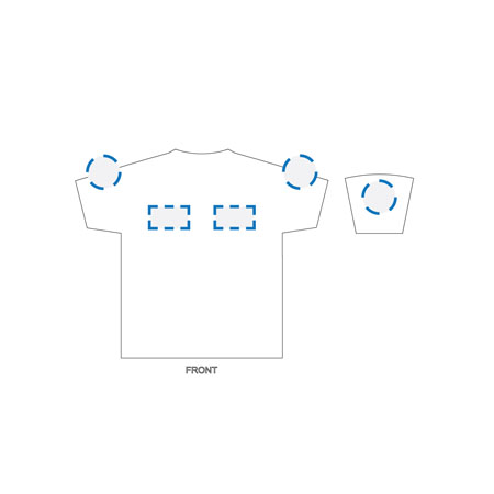 Screen Print/Embroidery Kids Size 6 Decoration Area