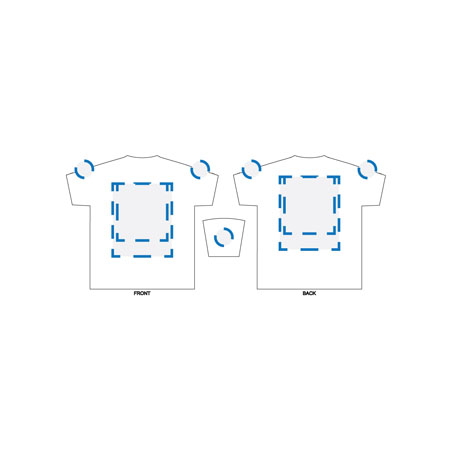 Screen Print Kids Size 12 Decoration Area