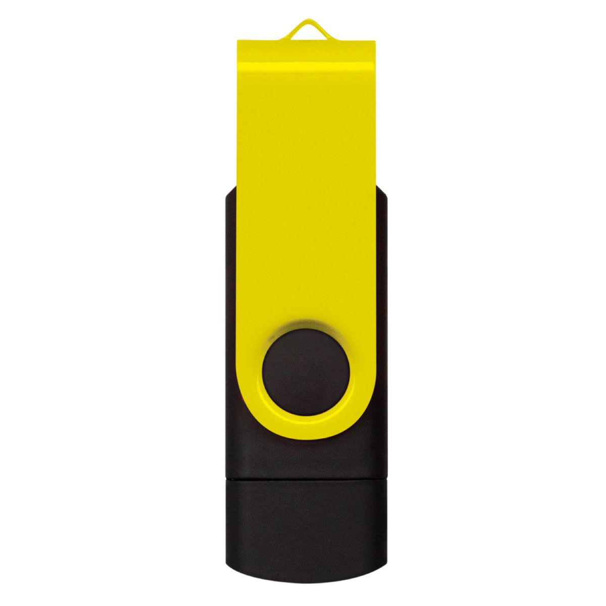 Yellow Usb Drive Promotional Swivel 16GB Dual Flash Drives | Promotion Products