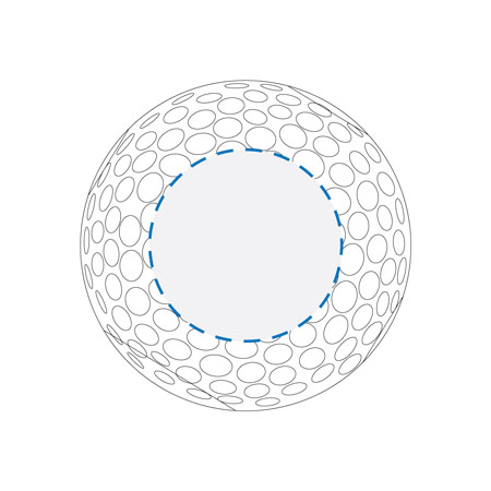 Pad Print Decoration Area (Bottom)