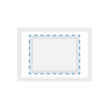 Digital Print (Backing Card 100x75) Decoration Area