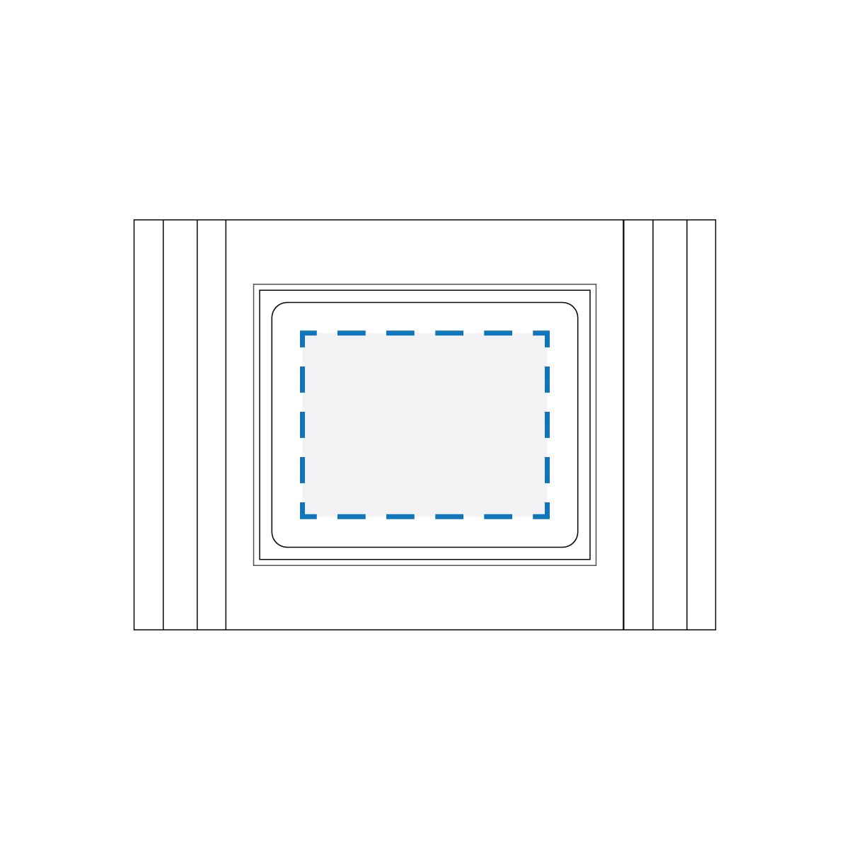 Full Colour Sticker Print Decoration Area (A)