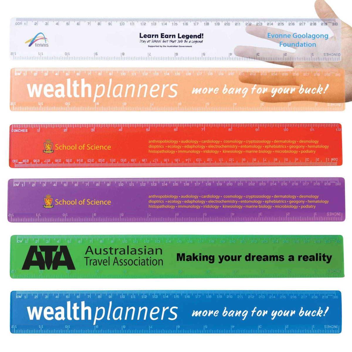 Promotional Transparent 30cm Rulers | Promotion Products