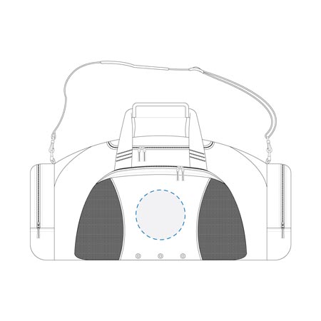 Embroidery/Supasub/Supaetch/Supaflex Front Decoration Area