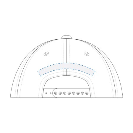 Embroidery Back Curved Decoration Area