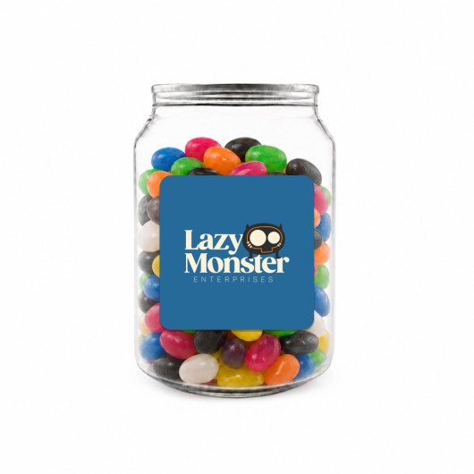 Assorted Jelly Beans in Clear Can 210g - 1 Pos Standard Digital Label 1