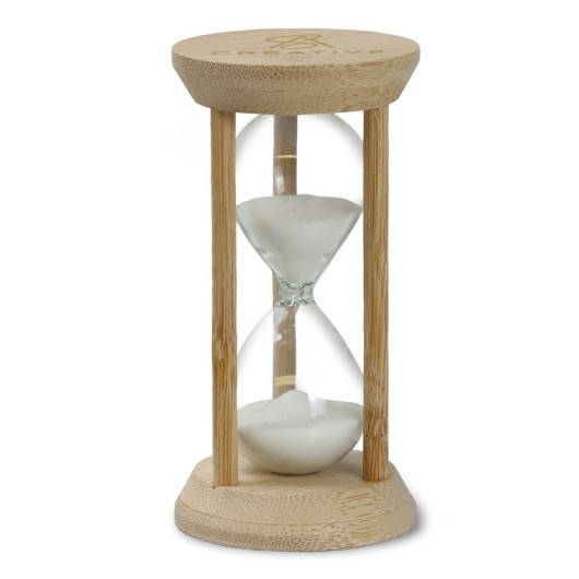 Tempus Bamboo Hourglass Natural/White