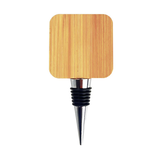 Bamboo Wine Stopper Opener