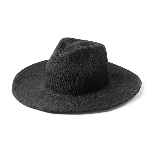 Airlie Paper Straw Hat - Black
