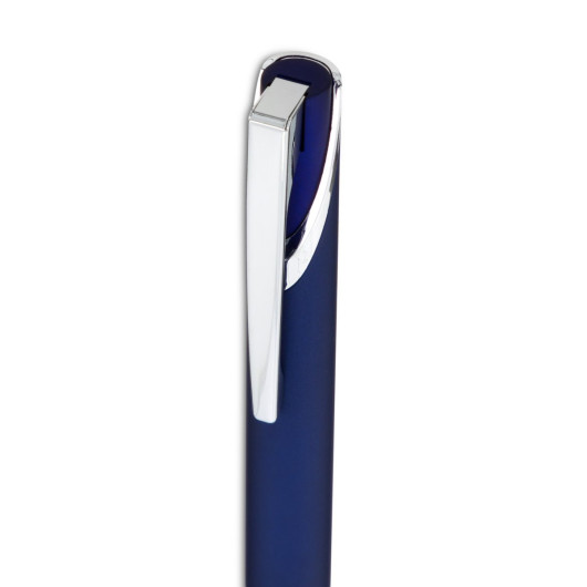 Maddie Gel Ink Pen - Clip Navy Blue