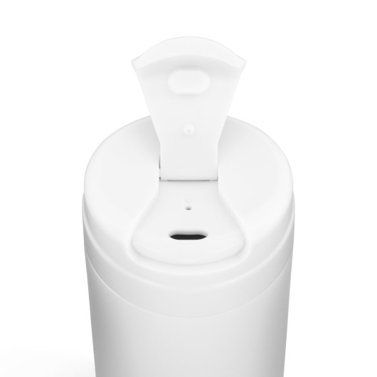 Esplanade Coffee Cup by The Line Edit. - Lid Open Front Angle