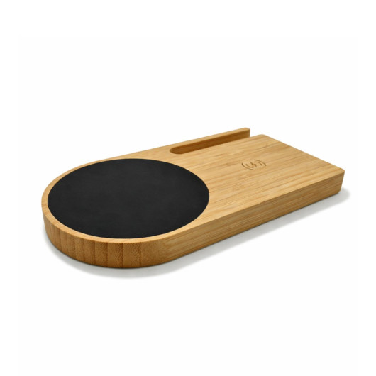 Cup Warmer with Inductive Charger - Bamboo