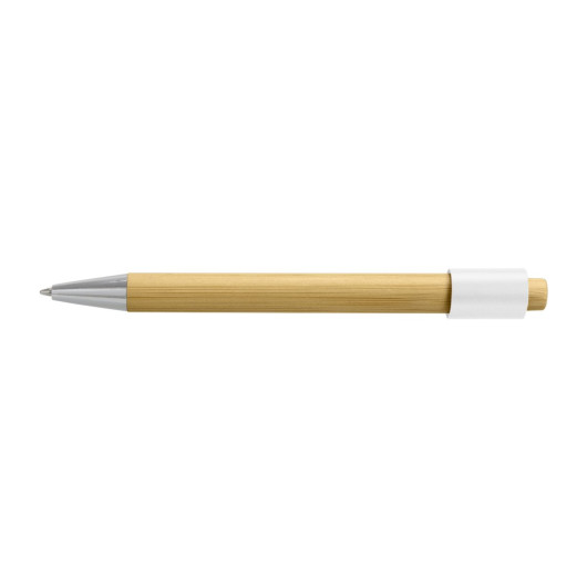 Unwind Bamboo Spinner Pen Natural/White