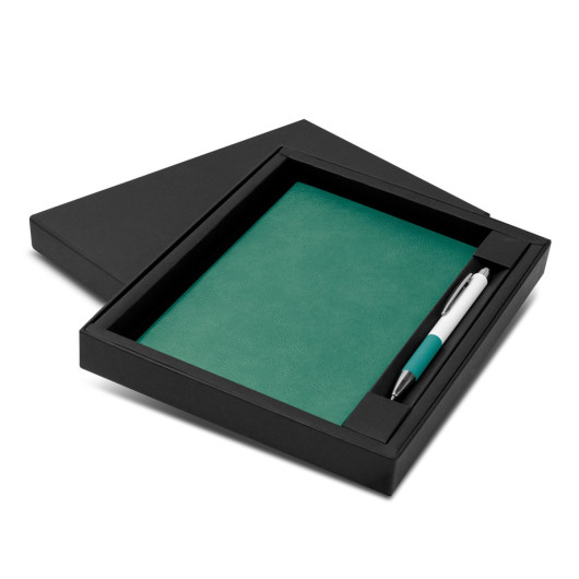 Genoa Notebook and Pen Gift Set Teal
