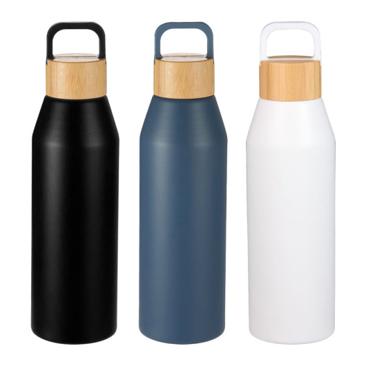 Aspen Recycled Bottle with Bamboo Lid - 1L Product - Hero