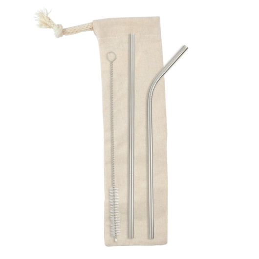 The Happy Hour - Straws in Calico Pouch