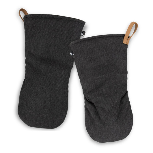 Keepsake Canvas Oven Mitt Washed Black
