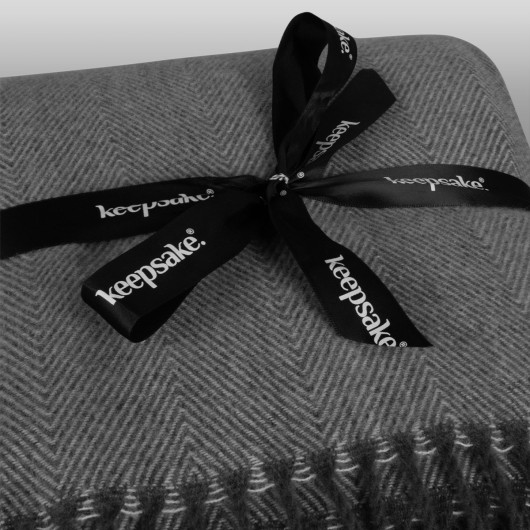 Keepsake Throw Blanket Ribbon