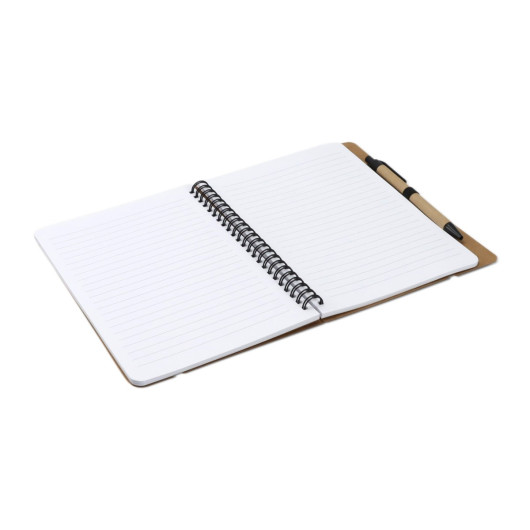Kraft Notebook with Notes and Flags Pages