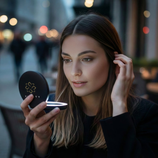 Ella LED Compact Mirror Feature