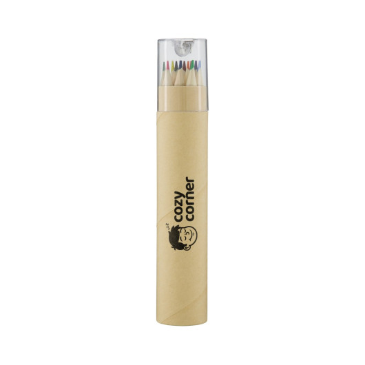 Colouroo Long Pencils in Tube - 1 Col 1 Pos Pad Print
