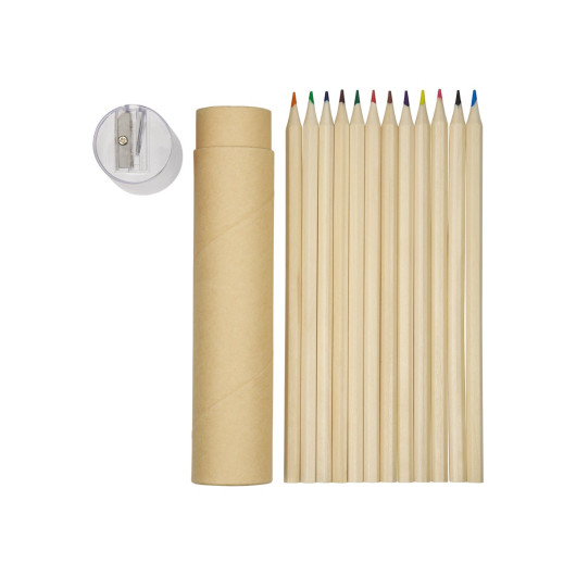 Colouroo Long Pencils in Tube - Clear Contents