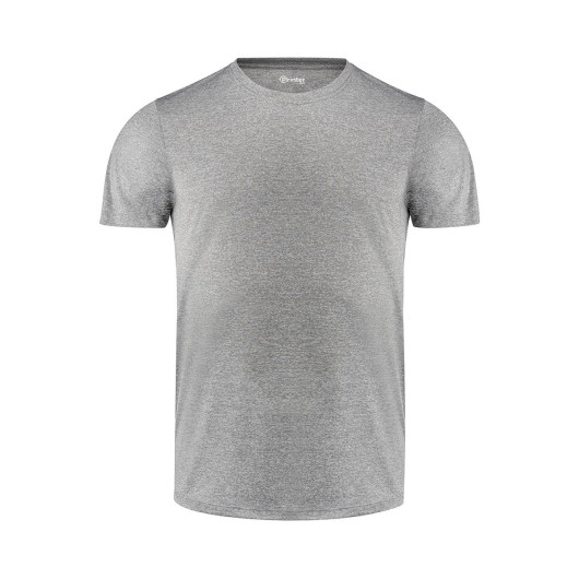 Men's Run Active Tee - Grey Melange