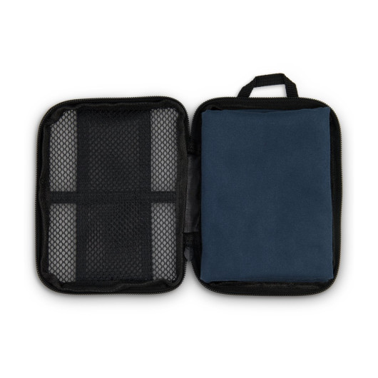 Vision Sports Towel - Open Mesh Pouch with Navy Blue Towel